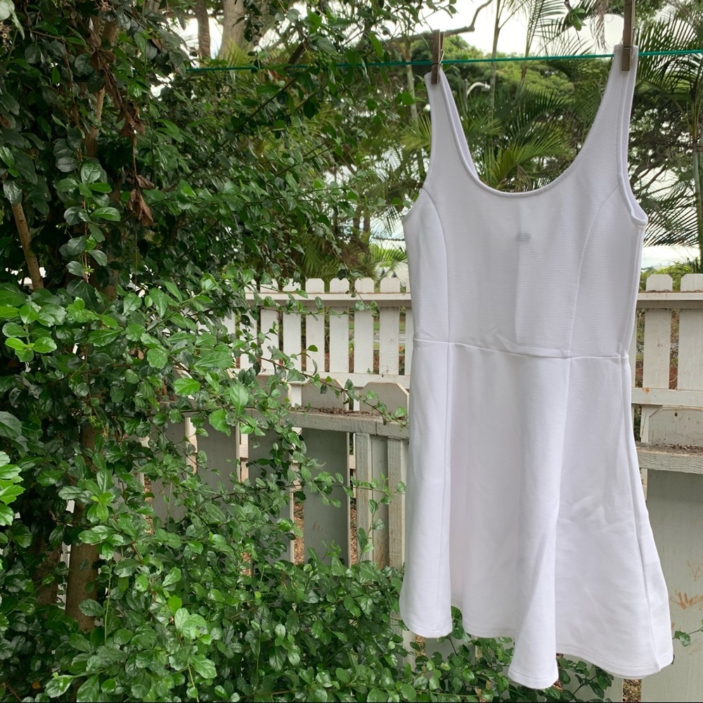 Divided (H&M) plain white dress 🤍